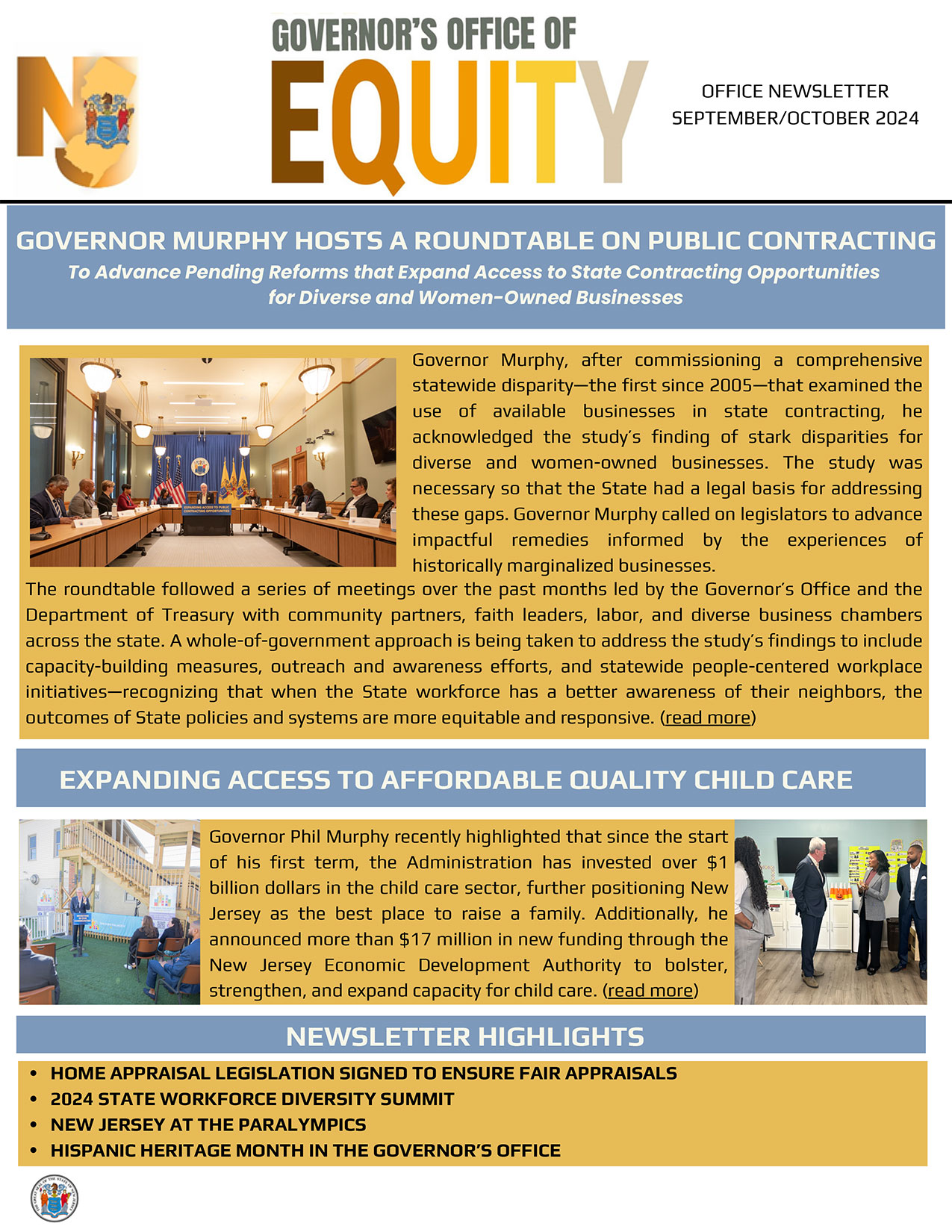  screenshoot of newsletter's cover
