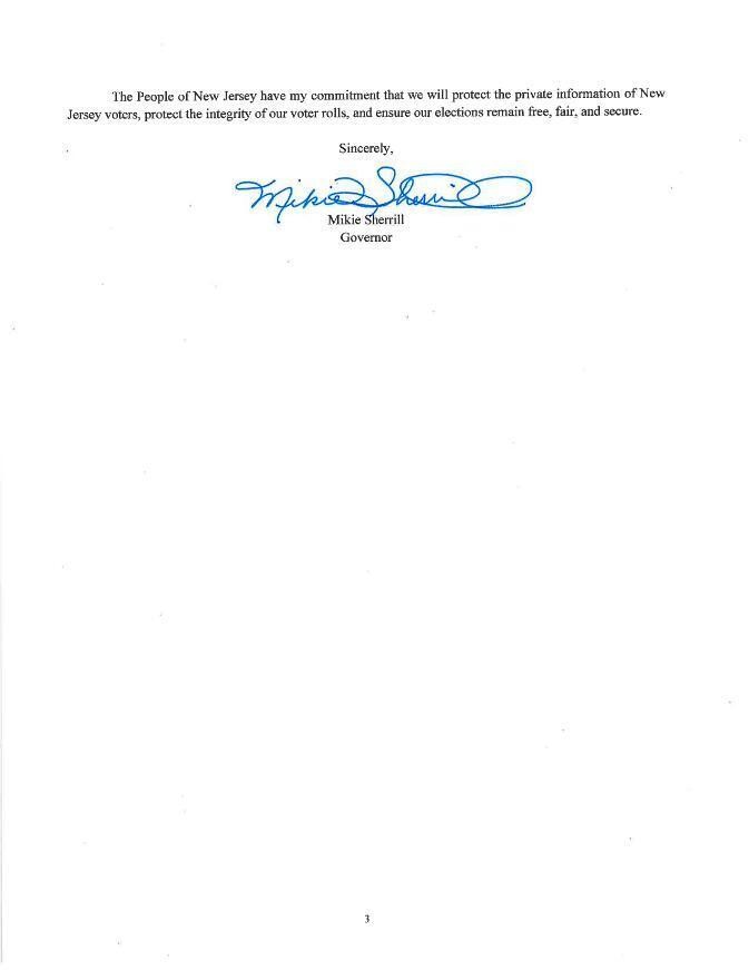 Governor Sherrill Responds to House Republicans&rsquo; Letter page 3