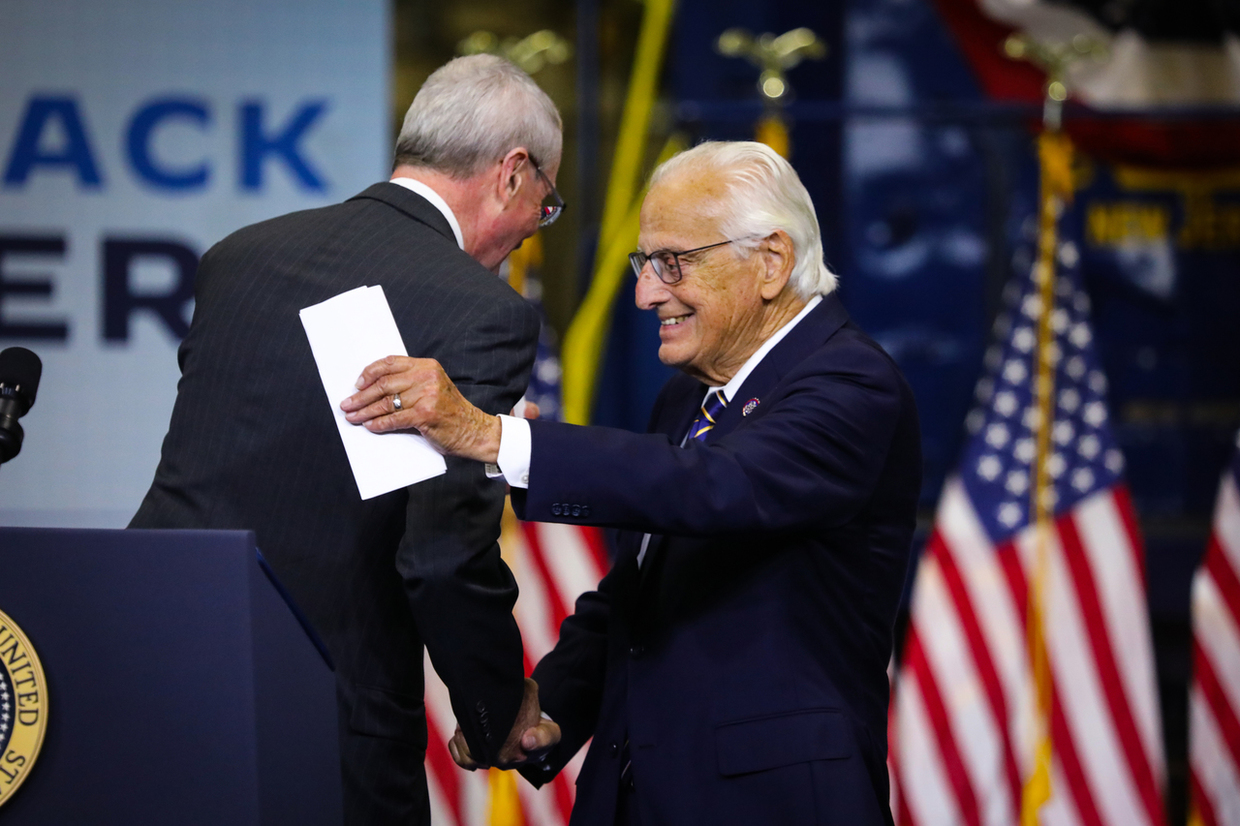 Photo: Governor Murphy with the late Bill Pascrell