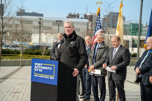 Governor Murphy making announcment