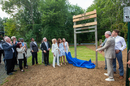 Governor Murphy at a park