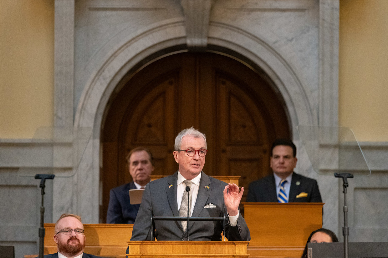 Governor Murphy at the Podium