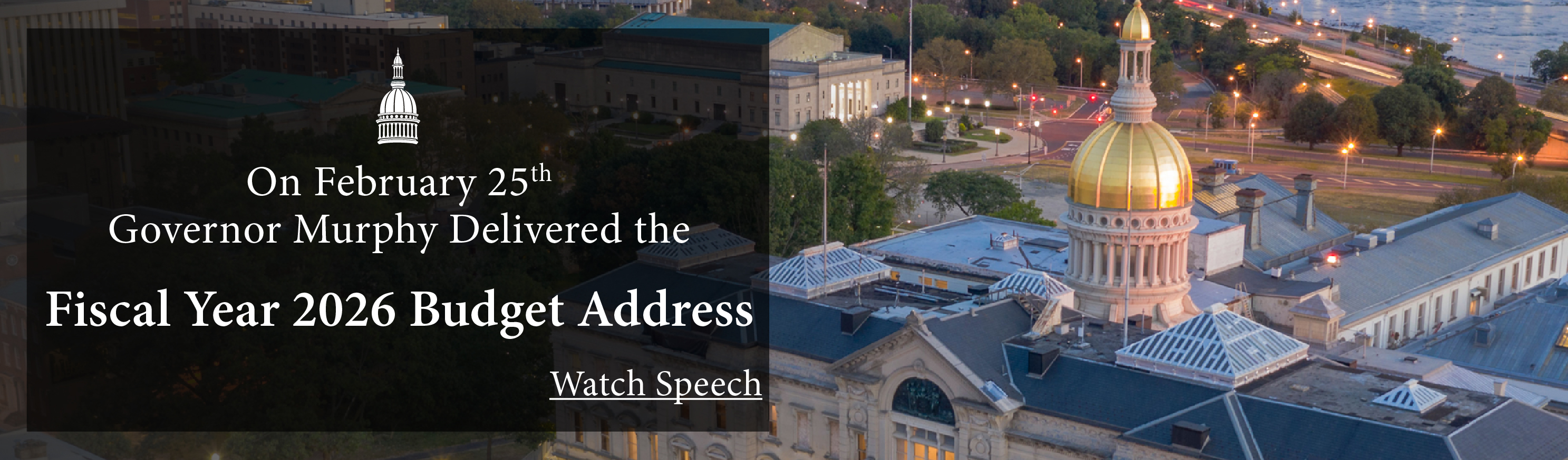 Governor Murphy to Deliver the Fiscal Year 2026 Budget Address on Tuesday, February 25th at 3:00 PM