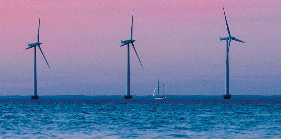 Photo of offshore windmills