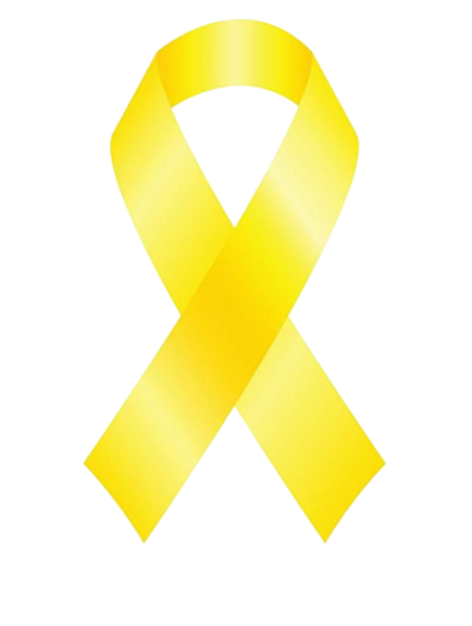 Childhood Cancer Ribbon (Yellow)