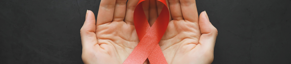 person holding a ribbon