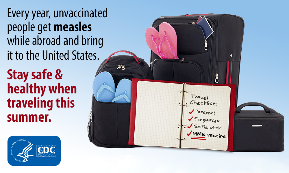 CDC Measles International Travel Flyer