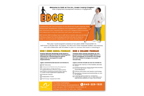 High School Transition - EDGE brochure front page