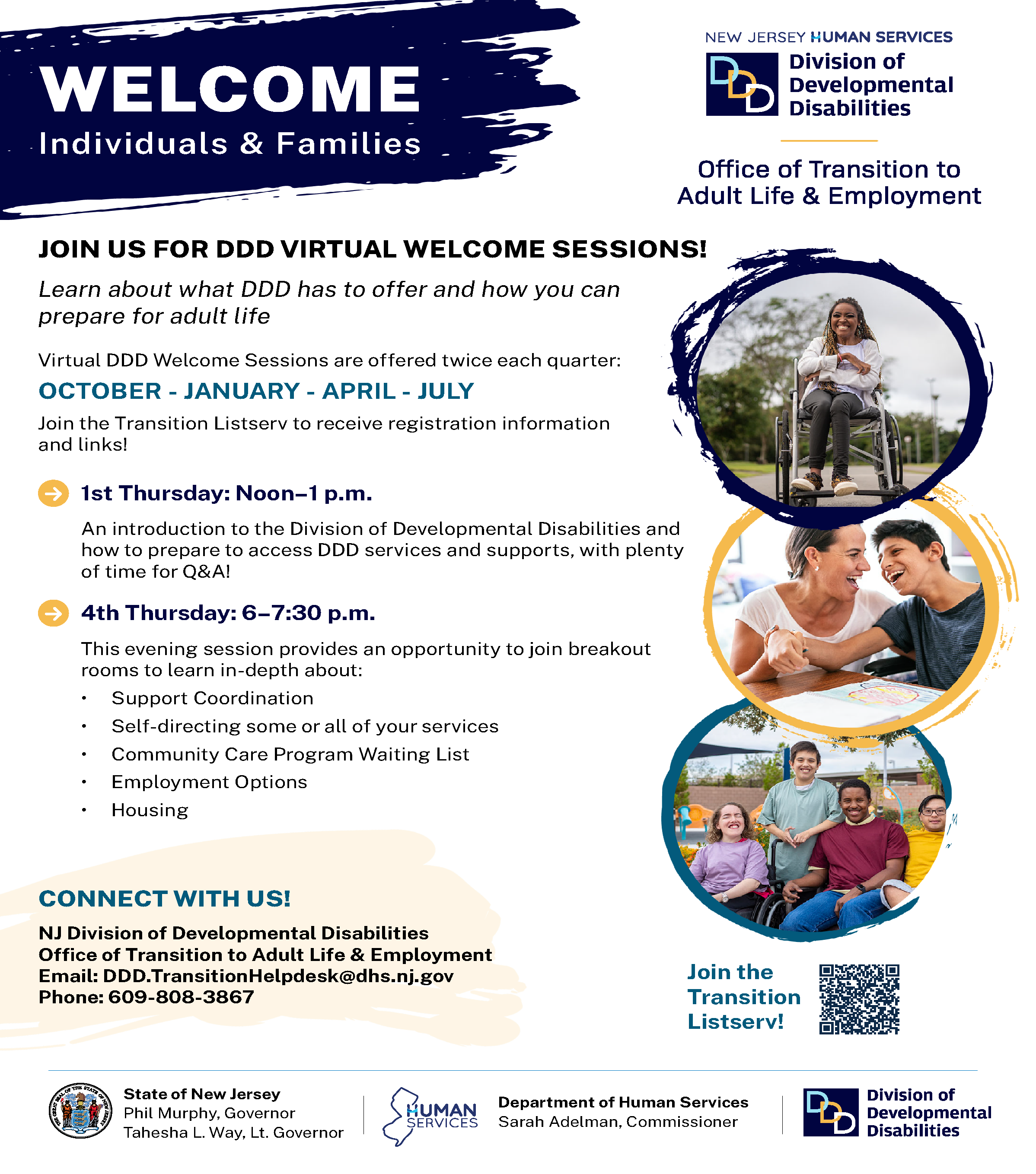 DDD Welcome Sessions Flyer