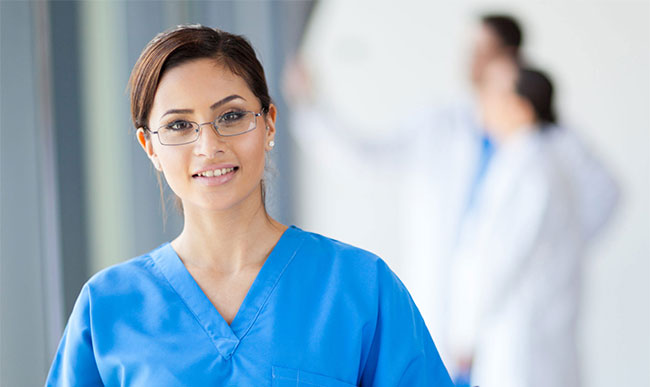 A woman nurse