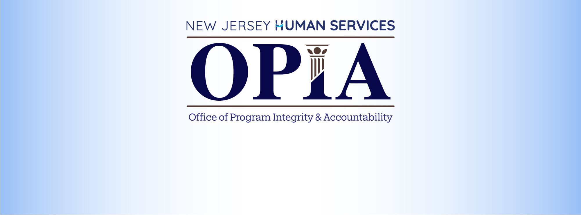 OPIA logo on the light blue background