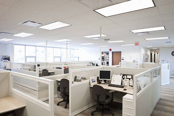 bright, modern office interior