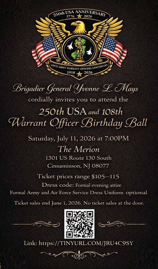 USA and Warrant Officer Birthday Ball