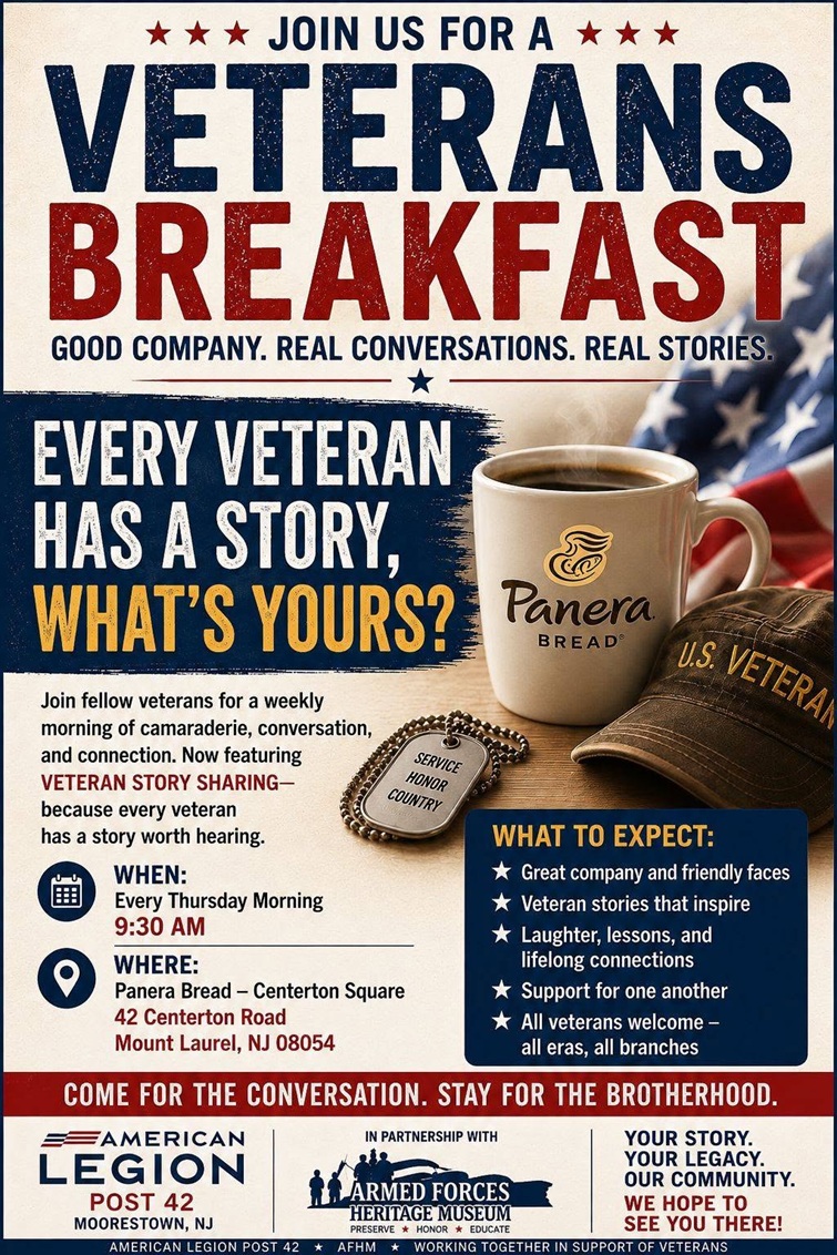 Coffee with a Veteran Mount Laurel