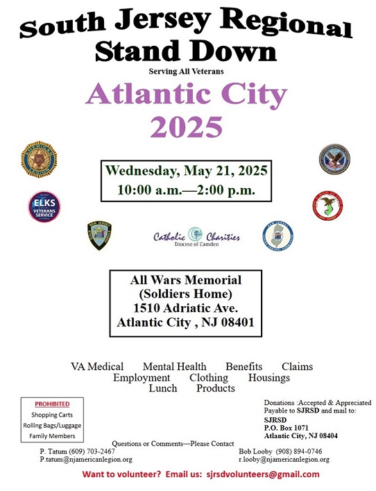 south jersey stand down