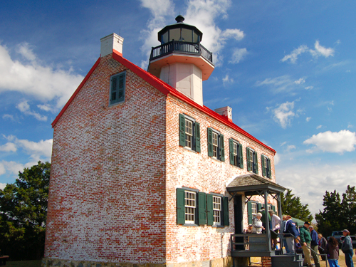 East Point Lighthouse near Thompsons Beach on the Delaware Bay, Cumberland County