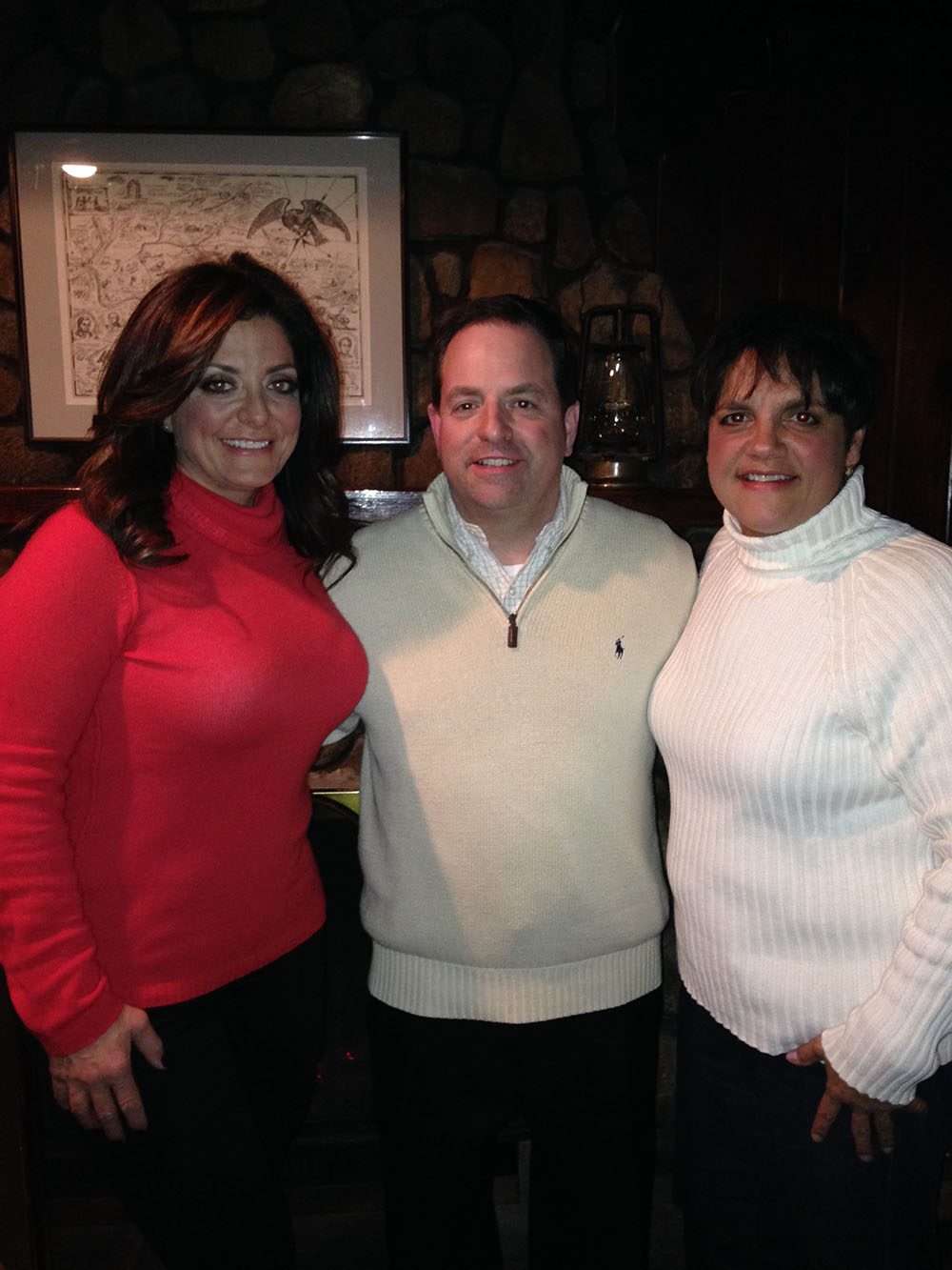 Owner Michael Holland (center) on the set of Real Housewives of New Jersey