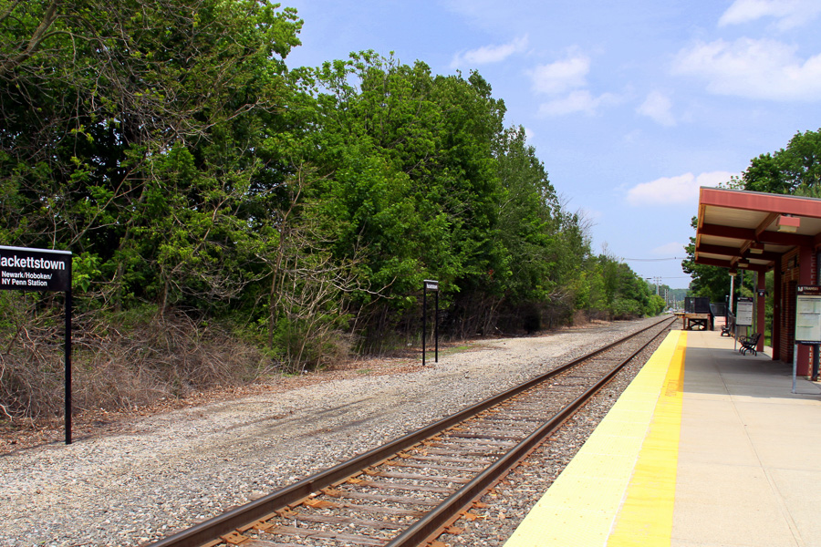 Hackettstown train station and tracks
