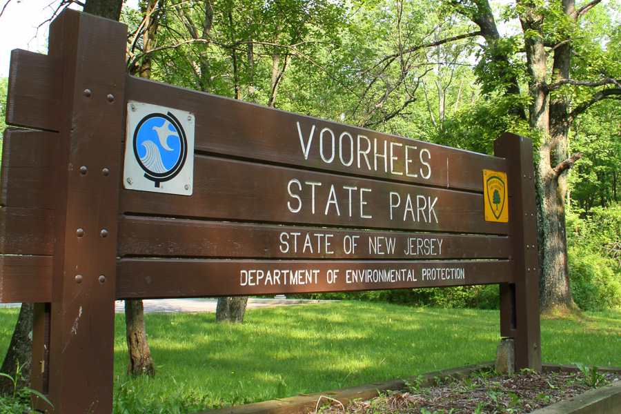 Vorhees State park sign
