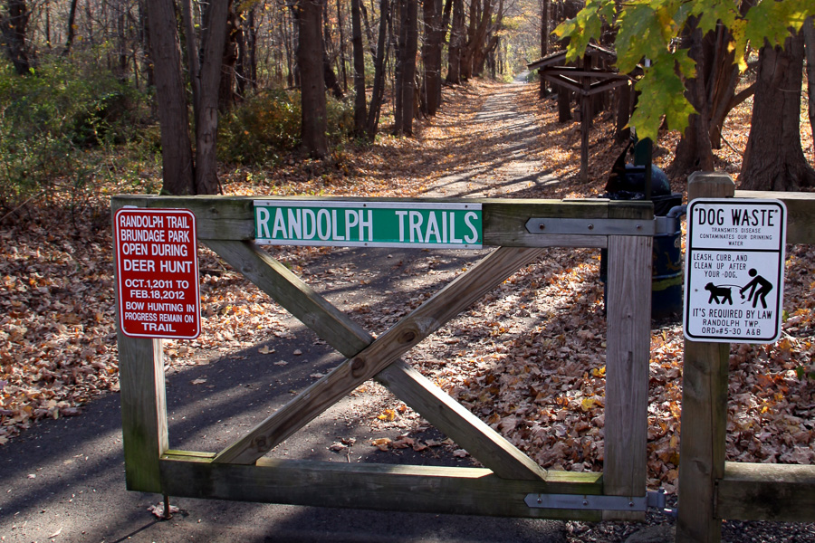 Randolph trails sign