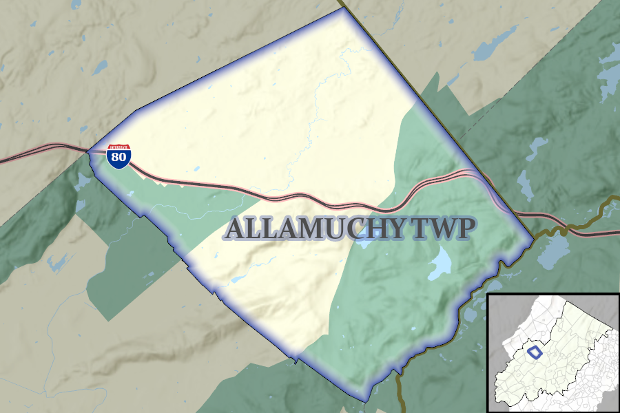 Allamuchy Township map