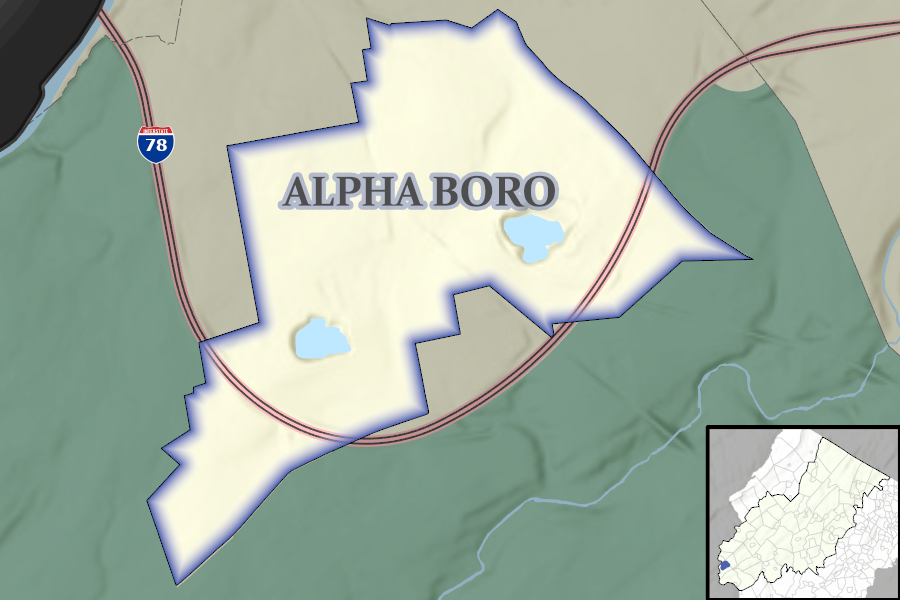 Alpha Borough map