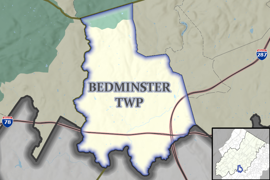 Bedminster Township map