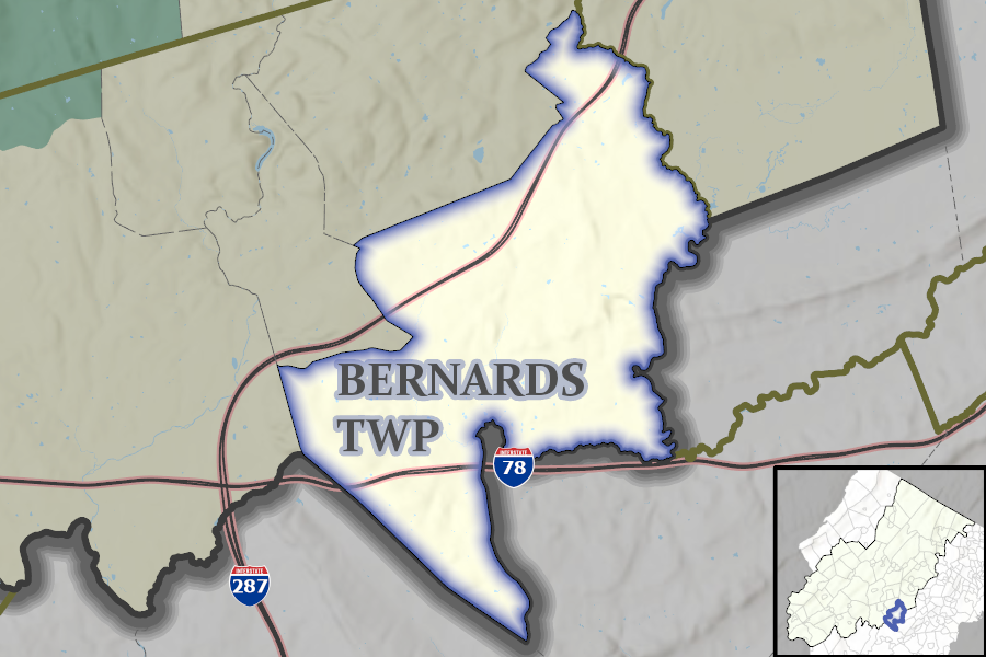 Bernards Township map