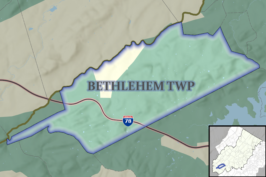 Bethlehem Township map