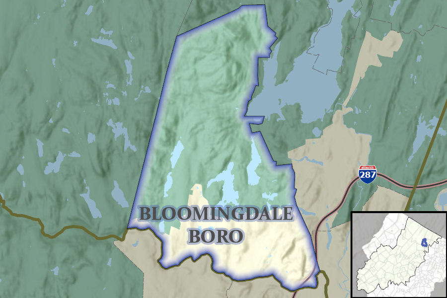 Bloomingdale Borough map