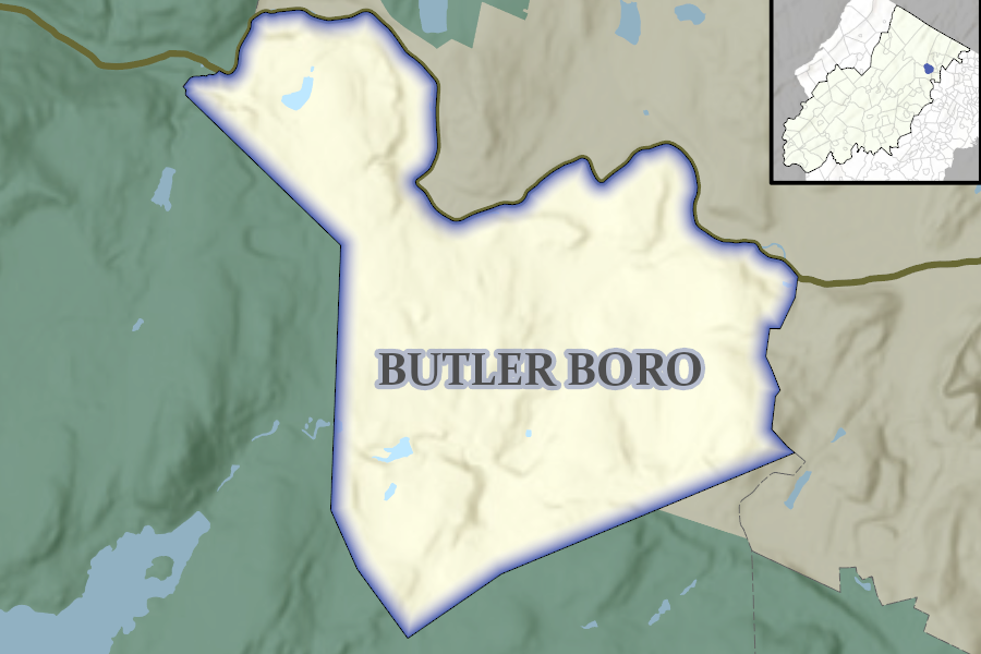 Butler Borough map