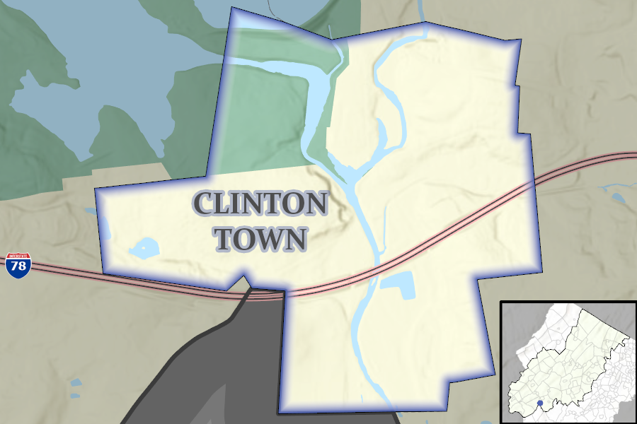 Clinton Town map