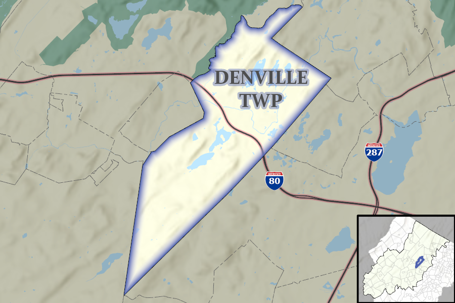 Denville Township map