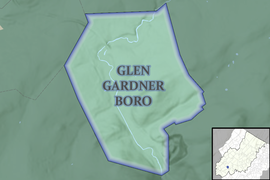 Glen Gardner Borough map