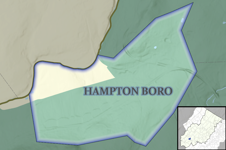 Hampton Borough map