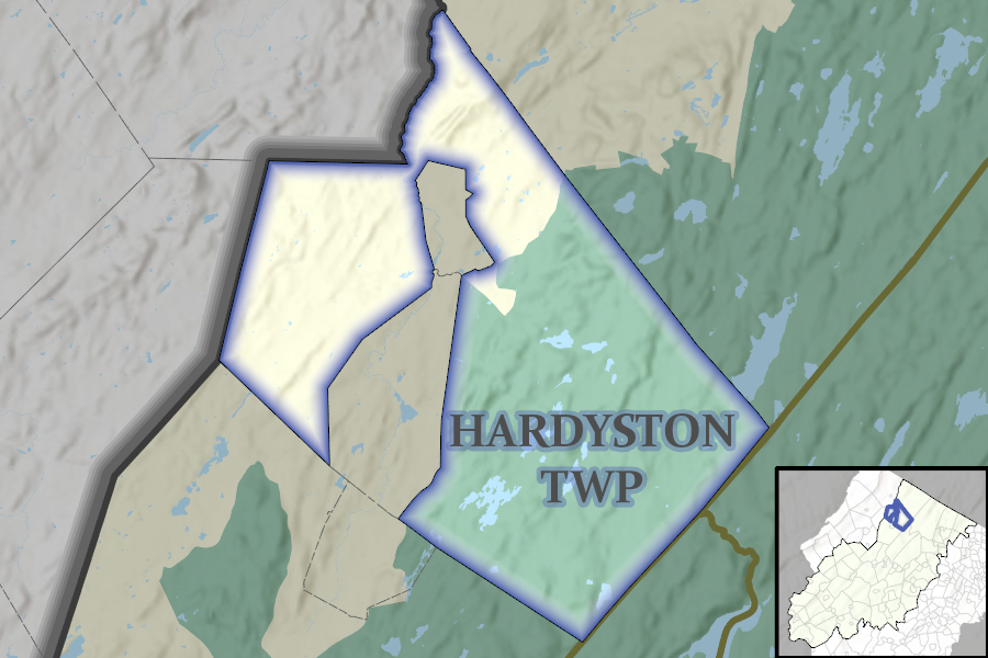 Hardyston Township map