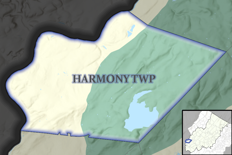 Harmony Township map