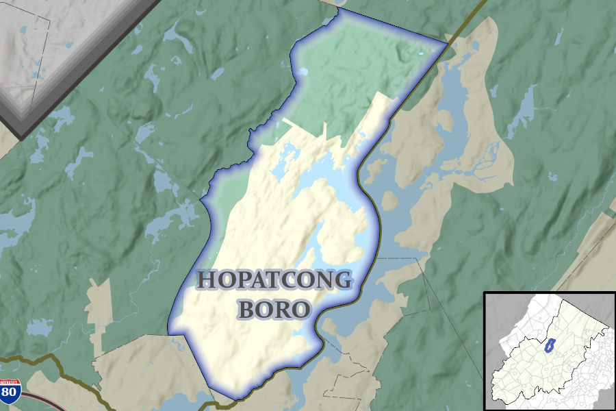 Hopatcong Borough map