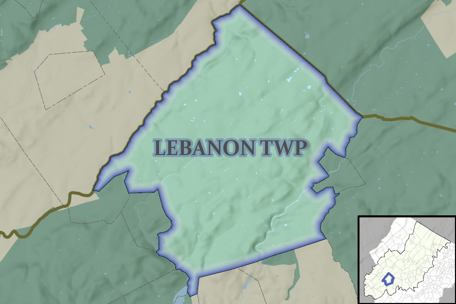 Lebanon Township map