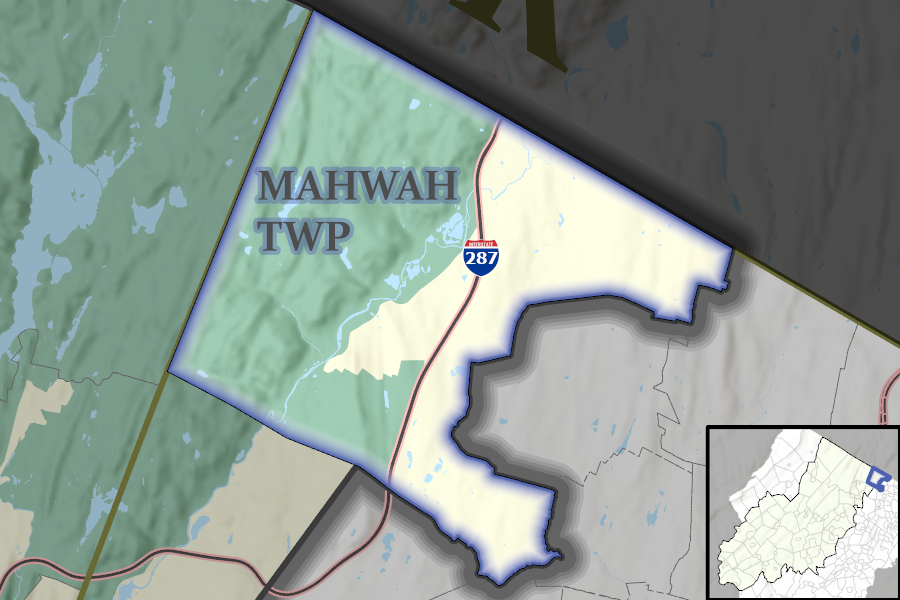 Mahwah Township map