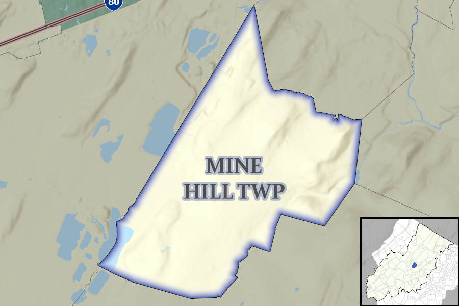 Mine Hill Township map