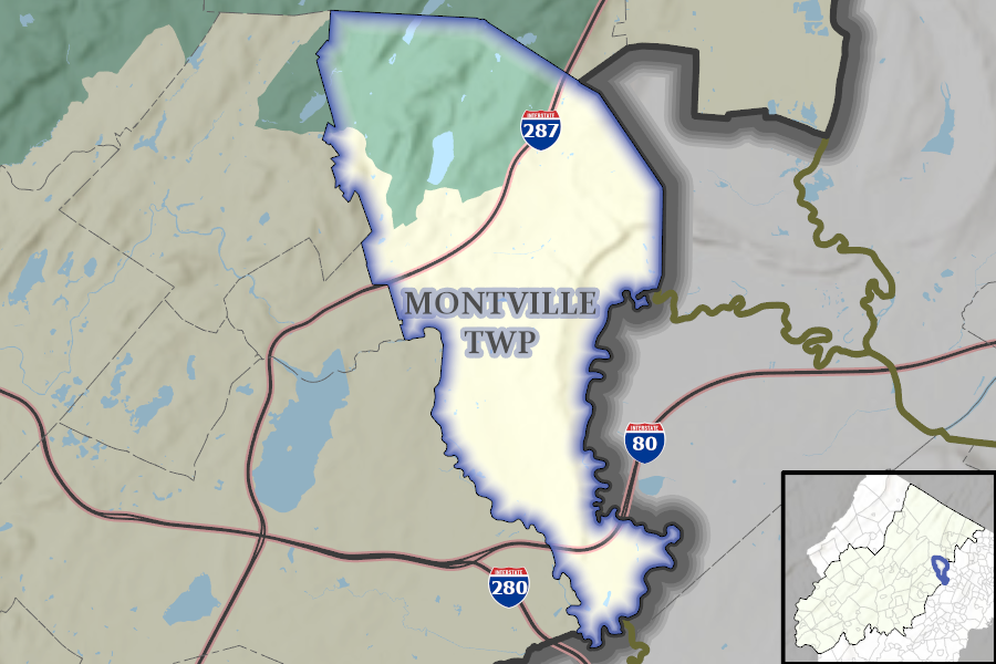 Montville Township map