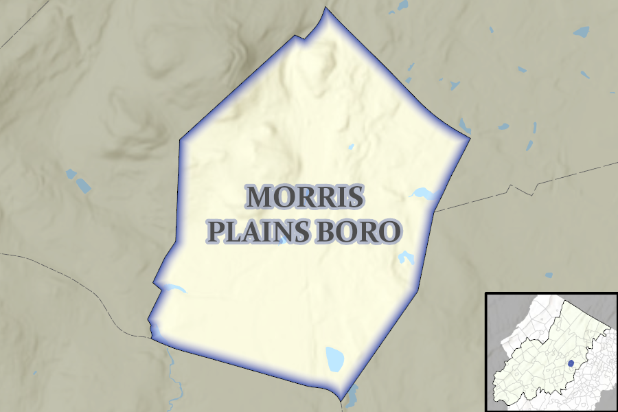 Morris Plains Borough map