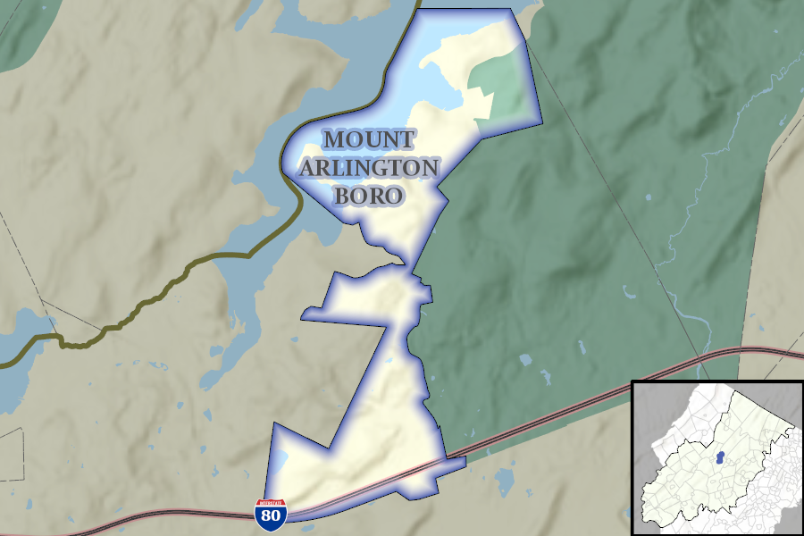Mount Arlington Borough map