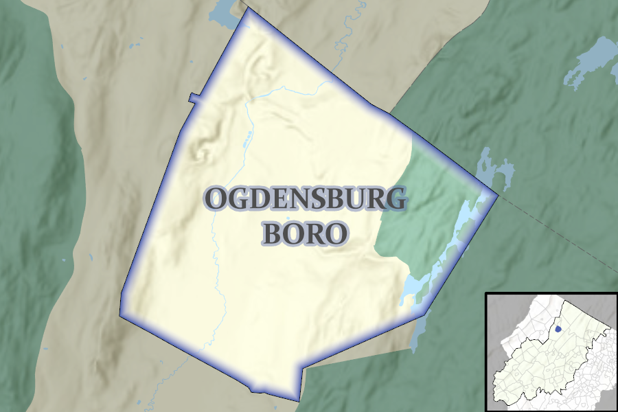 Ogdensburg Borough map