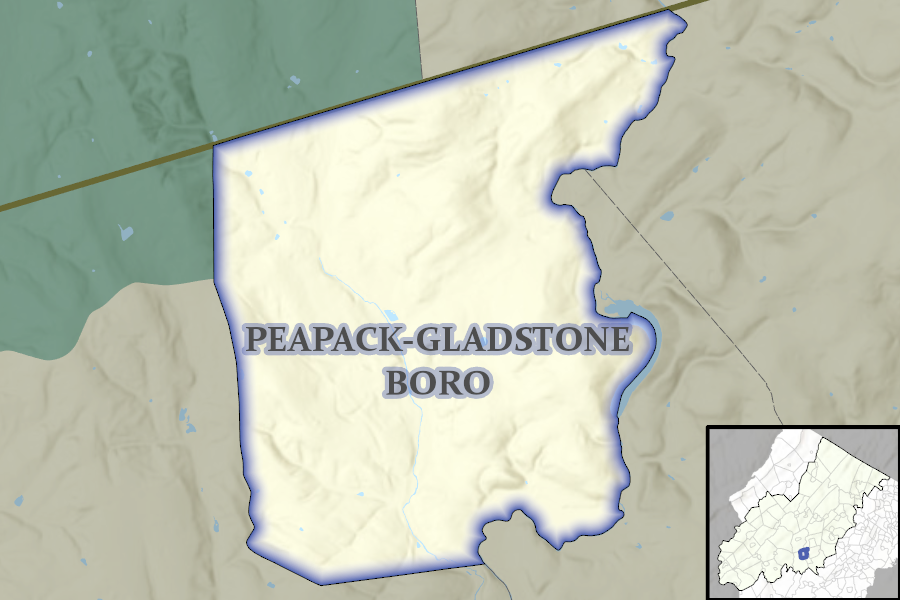 Peapack-Gladstone Borough map