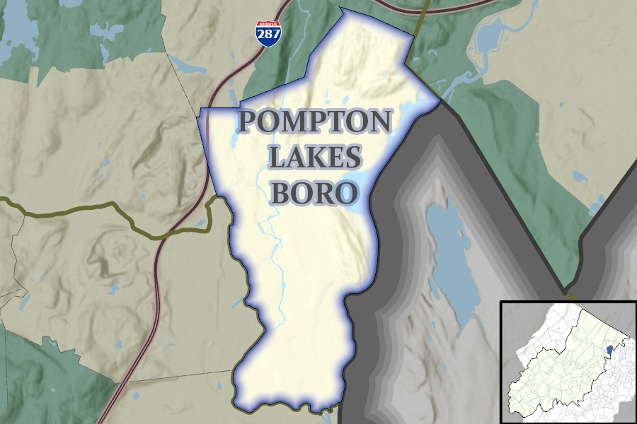Pompton Lakes Borough map
