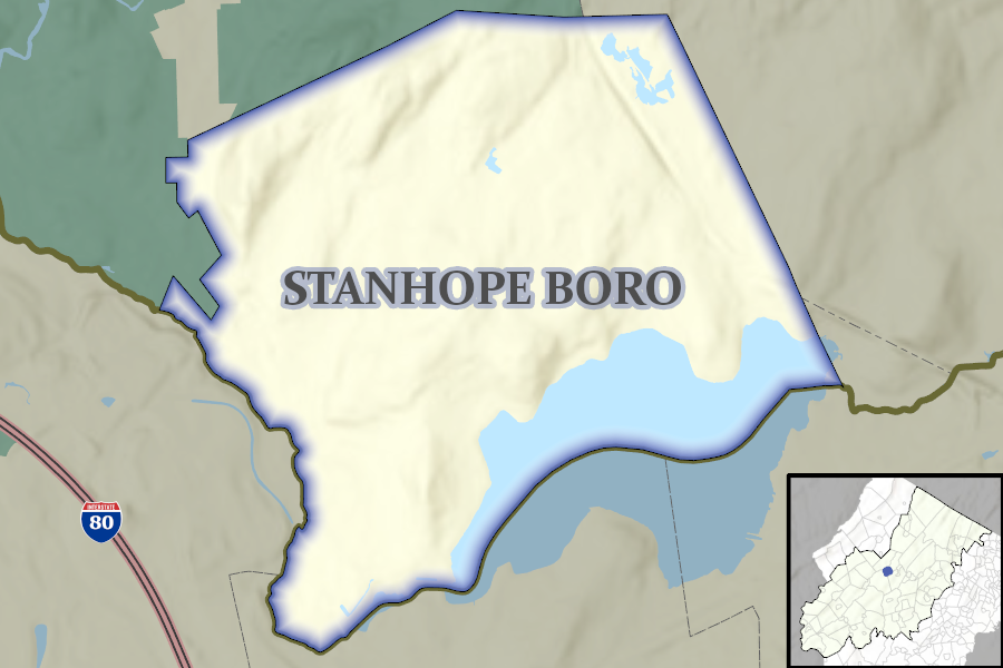 Stanhope Borough map