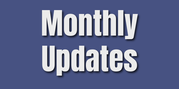 graphic with words monthly report