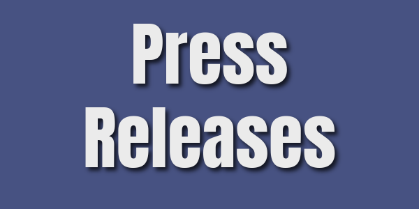 graphic with words press releases
